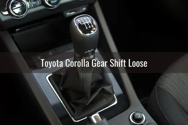 Manual gear shifter in modern car