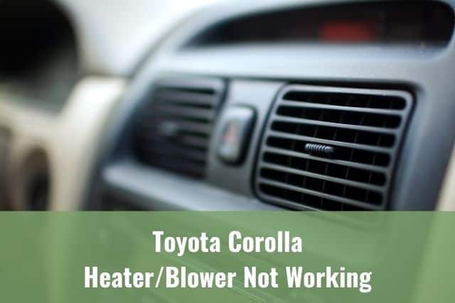 Car heater vents