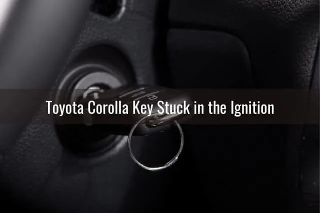 Car ignition key close up
