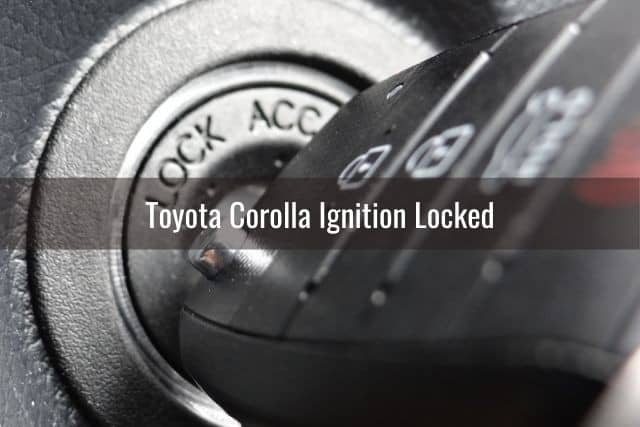 Key in car ignition lock
