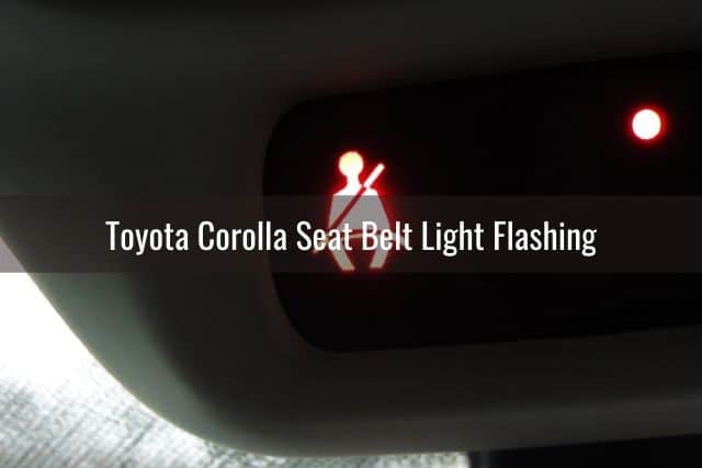 Car seat belt light that is on