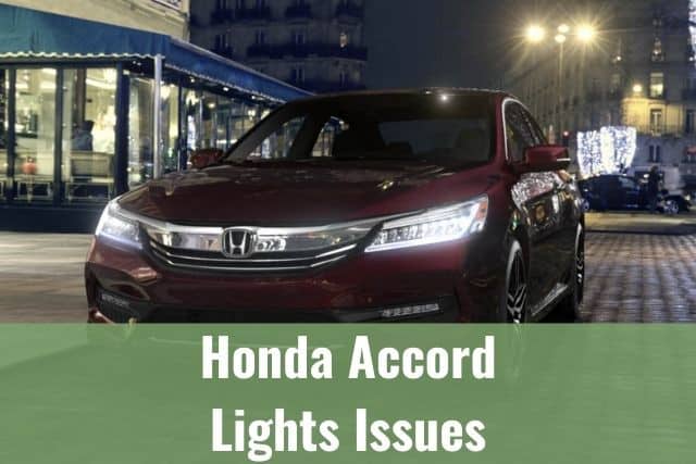 Honda Accord with headlights on