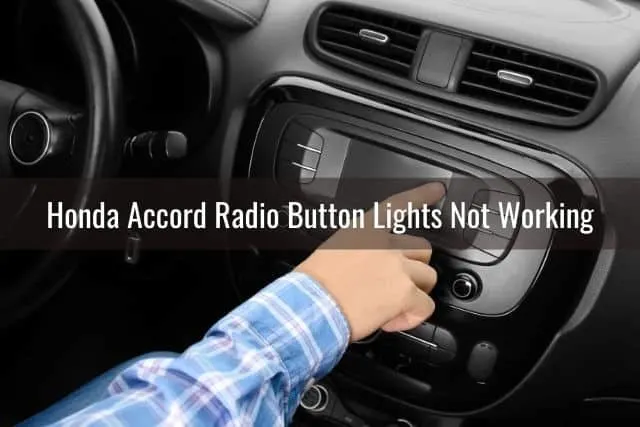 Hand changing car radio station