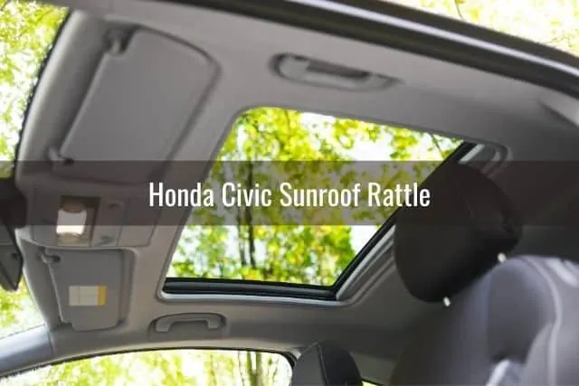Car sunroof open