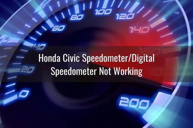 Illuminated car speedometer