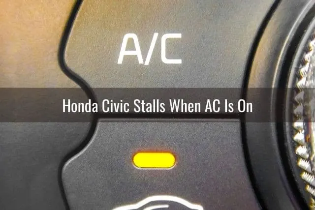 Car AC button light on