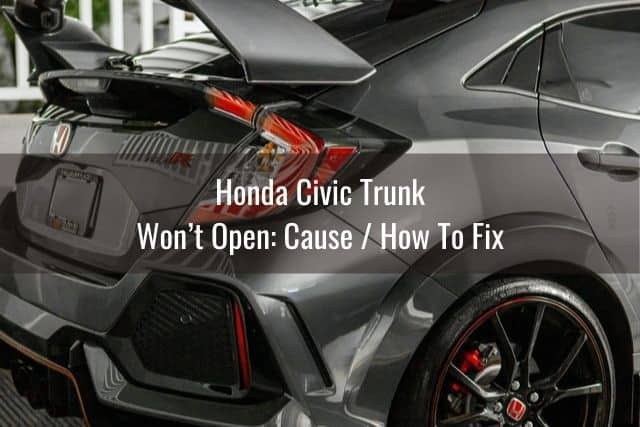 Honda Civic spoiler rear view
