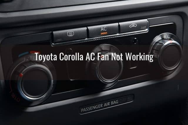 Car AC control buttons