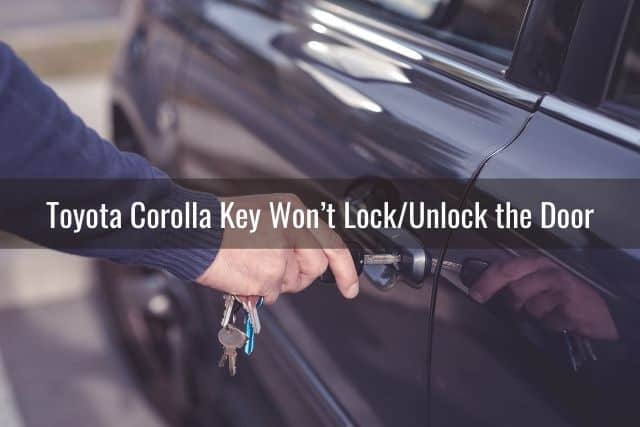 Outside car door key unlock