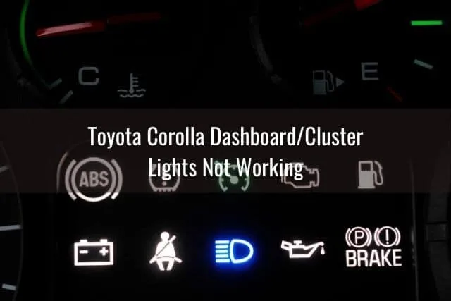 Car dashboard lights