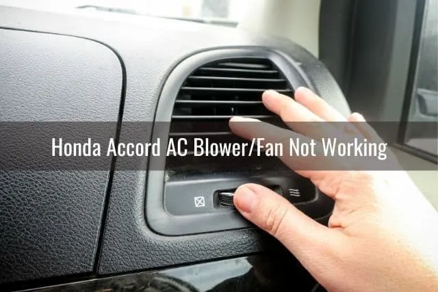Hand adjusting car AC vents