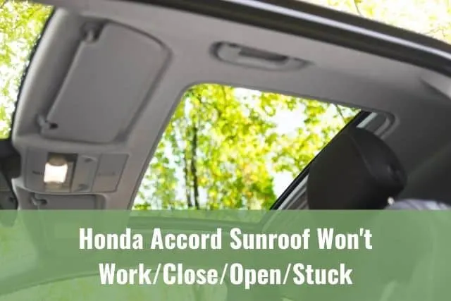 Car sunroof open