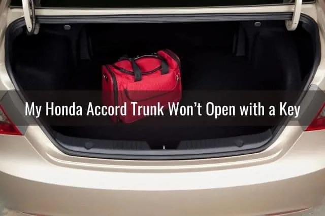 Open car trunk door