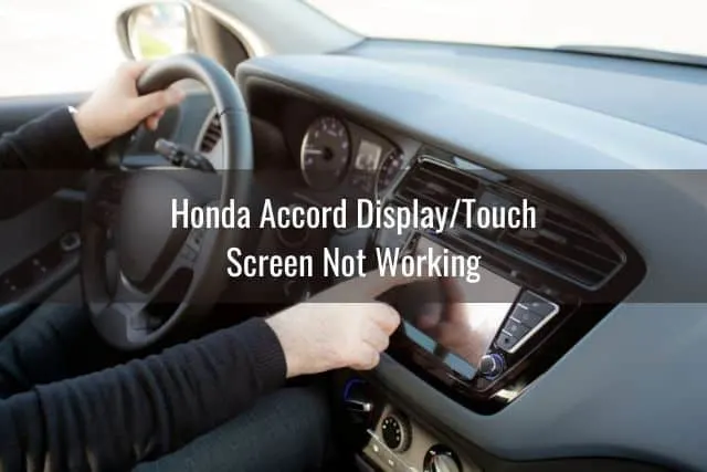 Car driver using touch screen menu