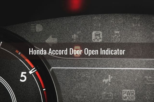 Car dashboard open door light indicator