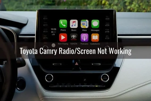 Car touch screen console