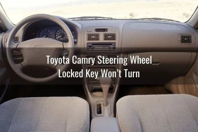 Car interior steering wheel