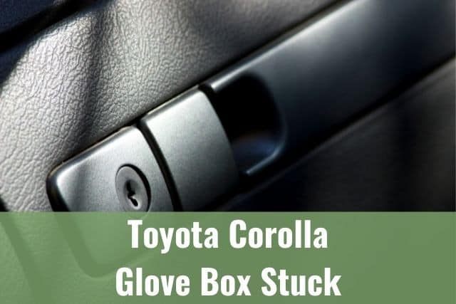 Car glove box latch