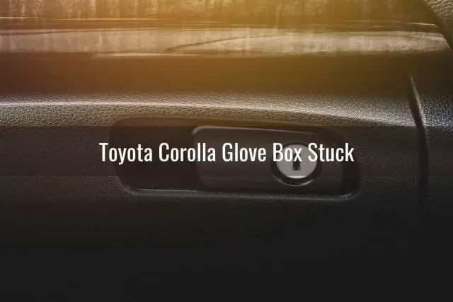Car glove box latch and lock