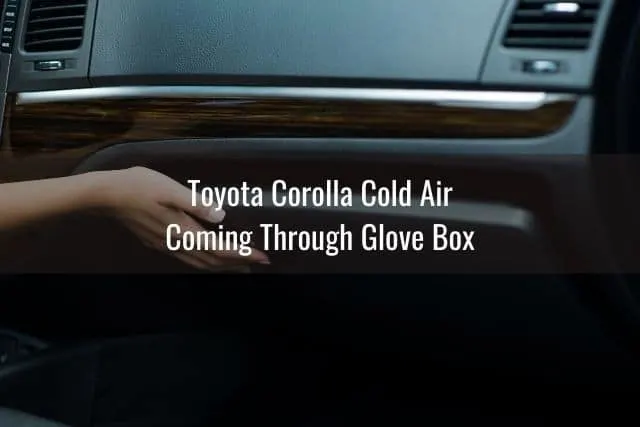 Hand closing car glove box
