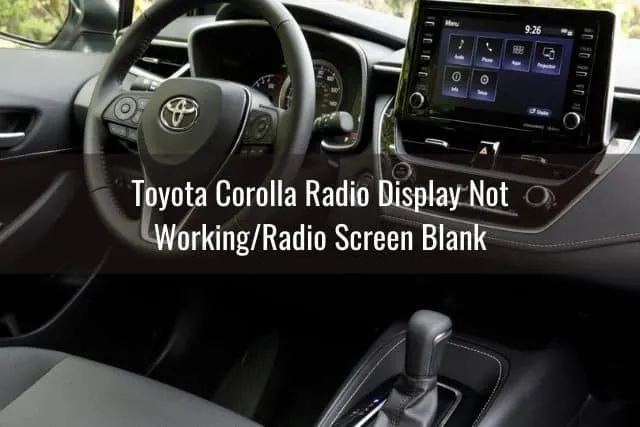 Interior car touchscreen console