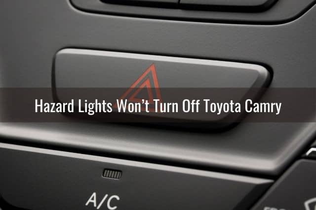 Car emergency hazard light button