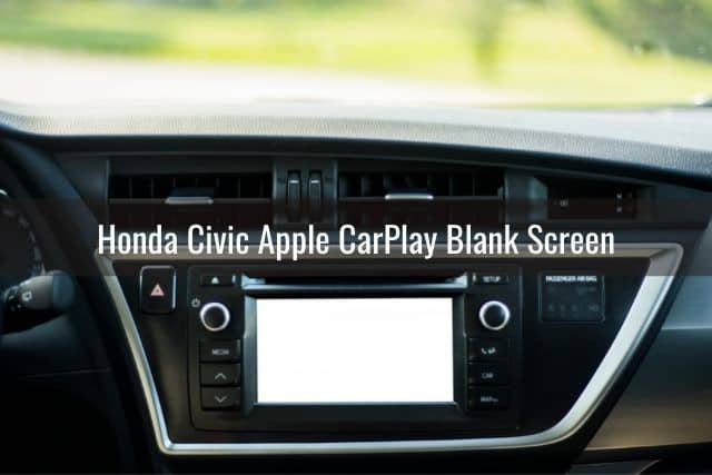 Blank car screen gps navigation