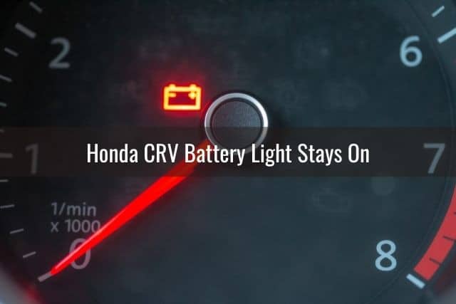 Flashing car battery indicator light