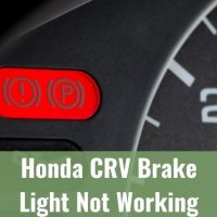 Car parking brake indicator lights