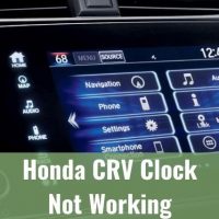 Car touchscreen control menu