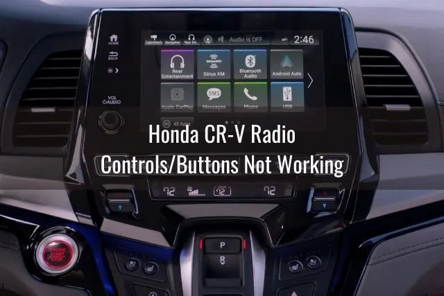 Car touchscreen menu options