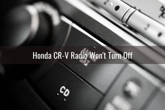 Car radio on and off button
