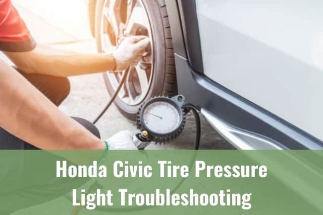 Checking car tire pressure