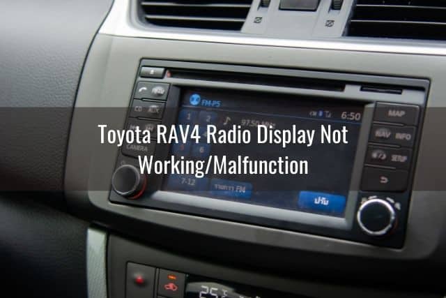 Car radio touchscreen
