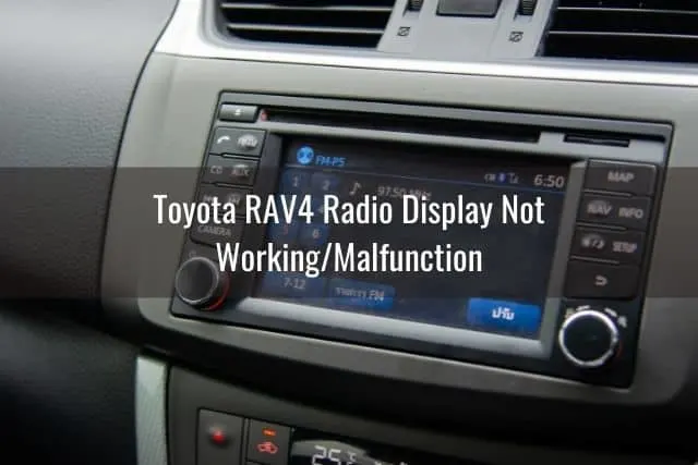 Car radio touchscreen
