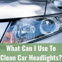 Close up of car headlights