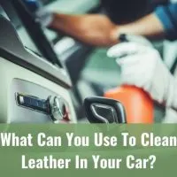 Spray cleaning car interior