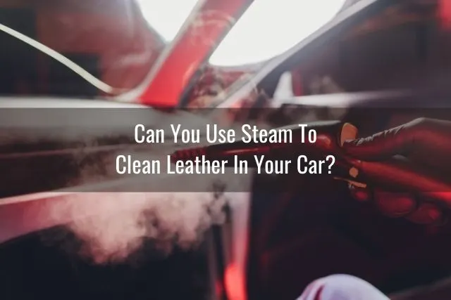 Steam cleaning car interior
