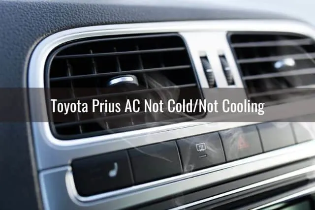 Car AC vent blowing cold air