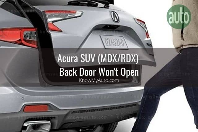 SUV rear car trunk door opening