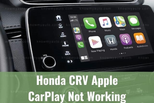 Car CarPlay touchscreen