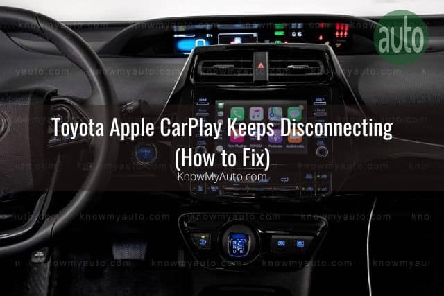 Interior touchscreen console of car