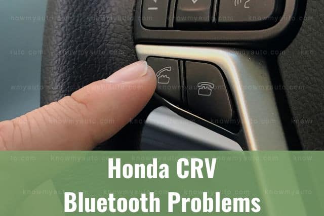 Finger pressing car audio phone Bluetooth button