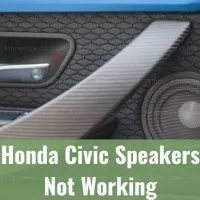 Car speaker on door