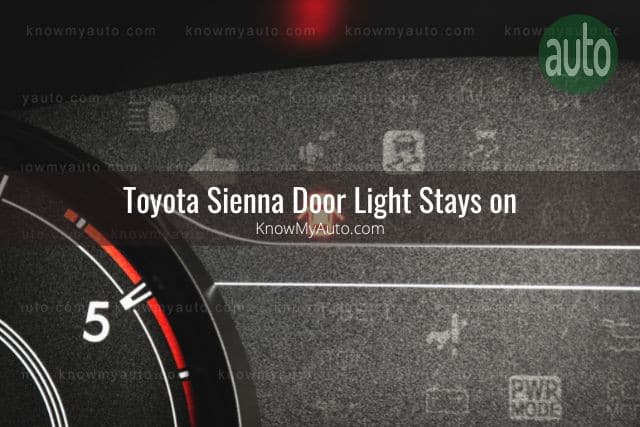 Car door indicator light