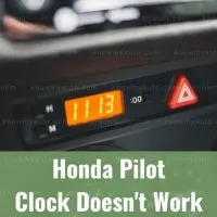 Car digital clock