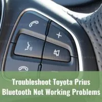 Car Bluetooth controls on steering wheel
