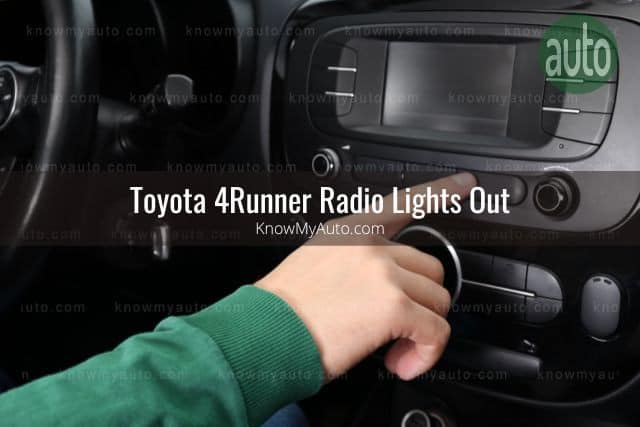 Car radio screen not turning on