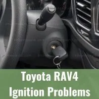 Car key in ignition