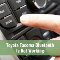 Finger pressing car bluetooth controls